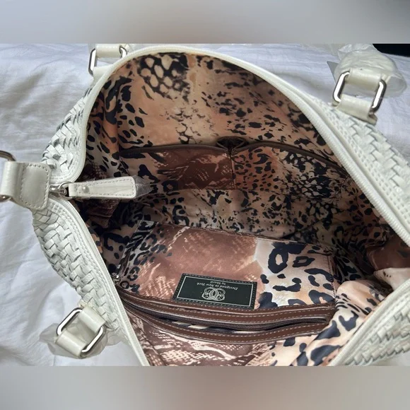 Sharif Floral White Handbag NWT - Picture 6 of 9